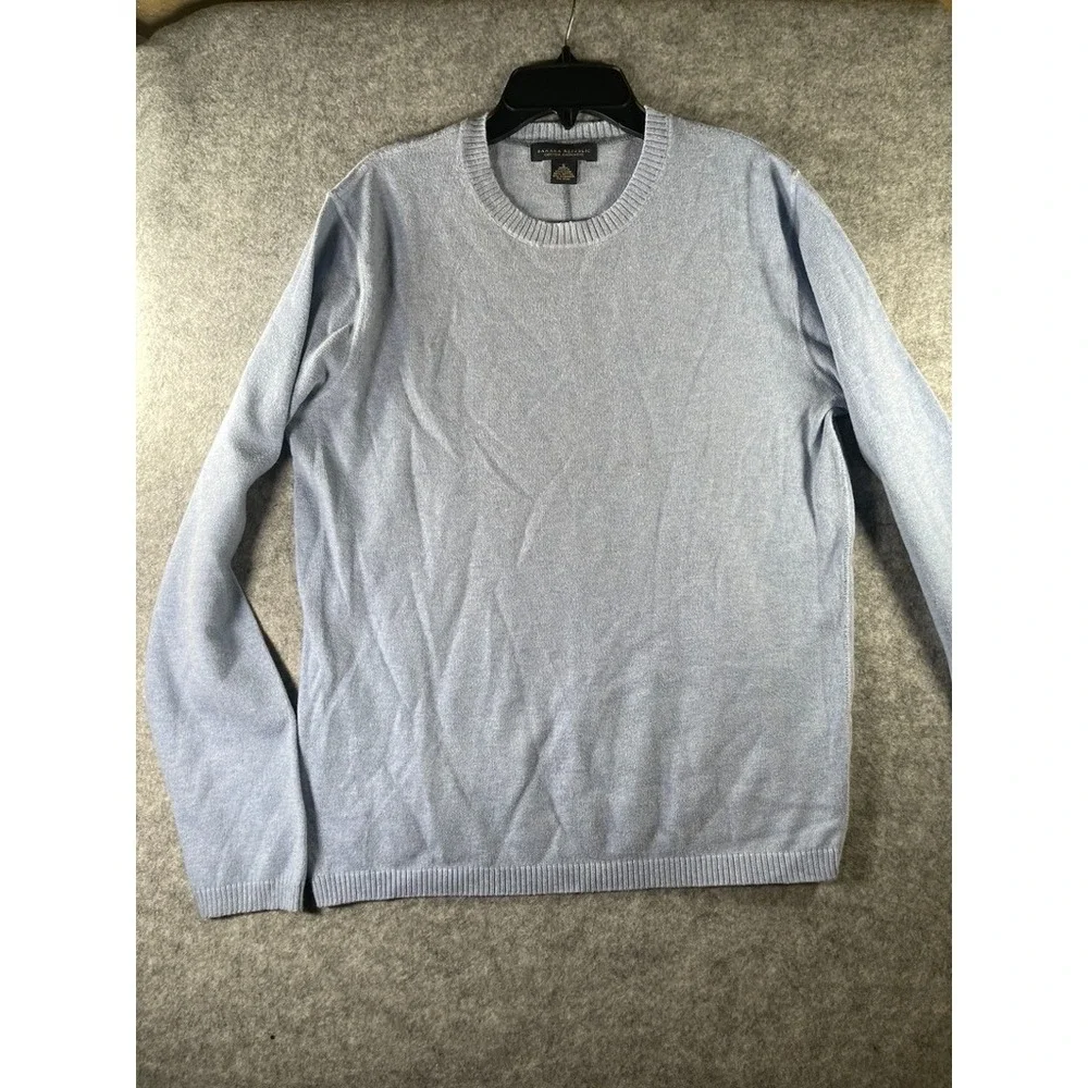 Banana Republic S Cashmere‎ Crew-Neck Sweater Light Blue Minimalist